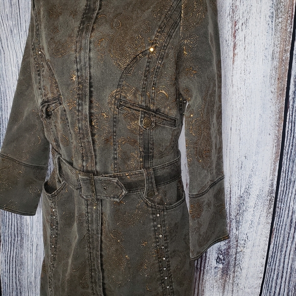 Seta Max Distressed Boling Embellished Jacket - Picture 4 of 16